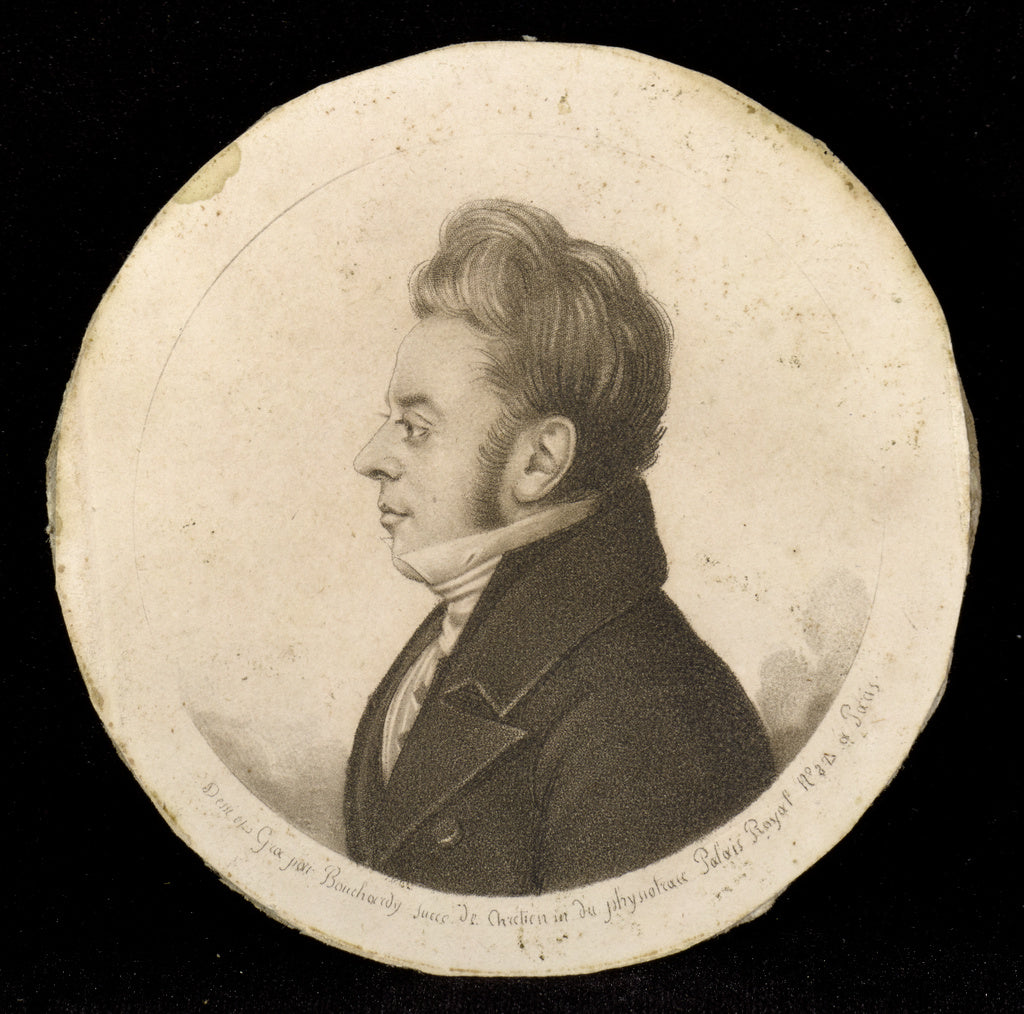 Gilles-Louis Chrétien:[Profile of a Man], Poster Print Wall Art