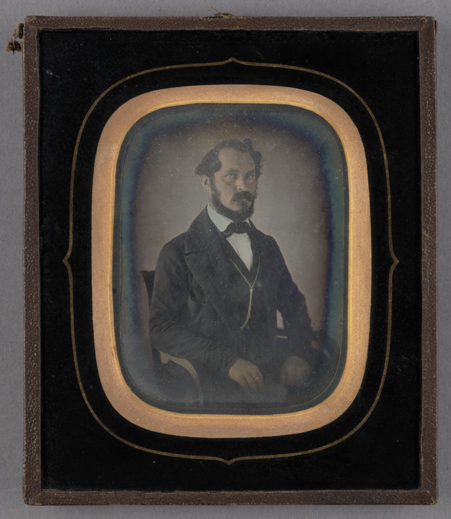 Schweitzer:[Portrait of a Seated Bearded Man], Poster Print Wall Art