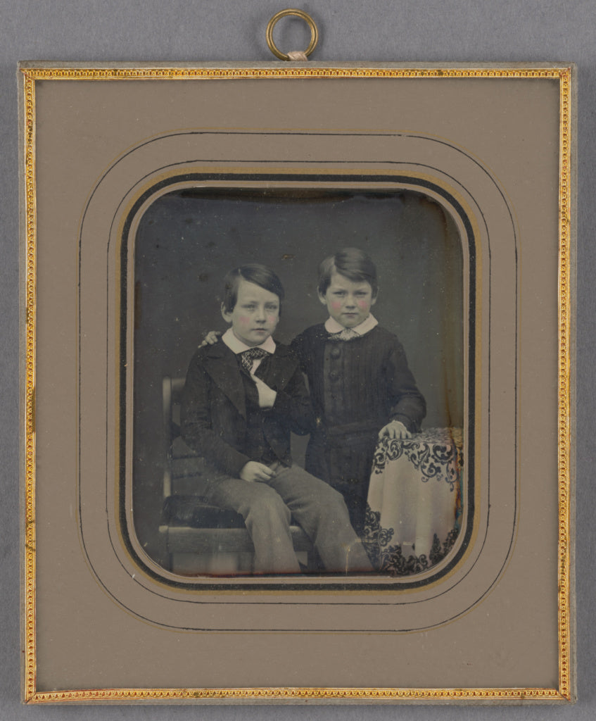 F.A. Schwendlen:[Portrait of Two Boys], Poster Print Wall Art