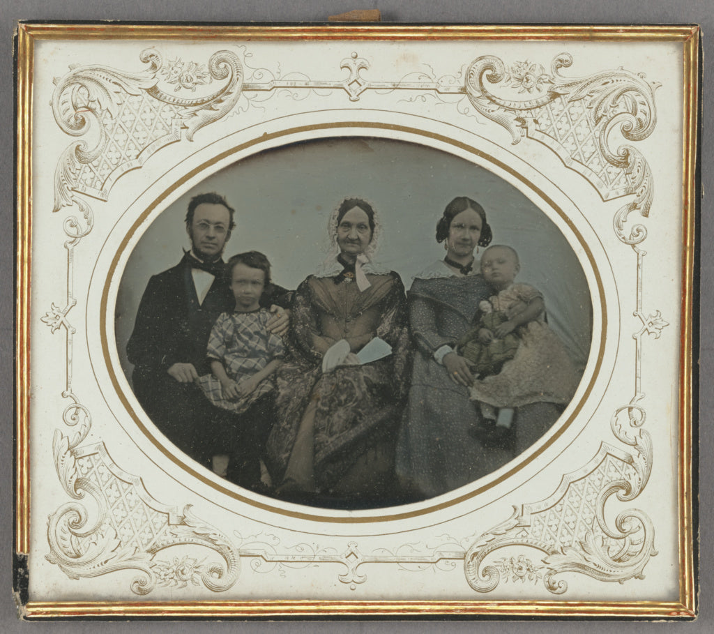 Unknown maker, German:[Portrait of a German Family], Poster Print Wall Art
