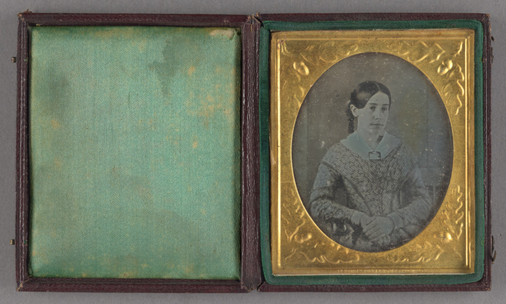 John Plumbe Jr.:[Portrait of a Seated Young Woman], Poster Print Wall Art