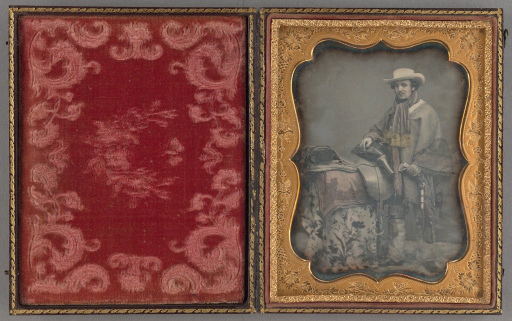 Unknown maker, American:[Portrait of a Man with a Saddle], Poster Print Wall Art