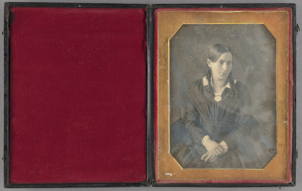 Unknown maker, American:[Portrait of a Seated Young Woman we, Poster Print Wall Art