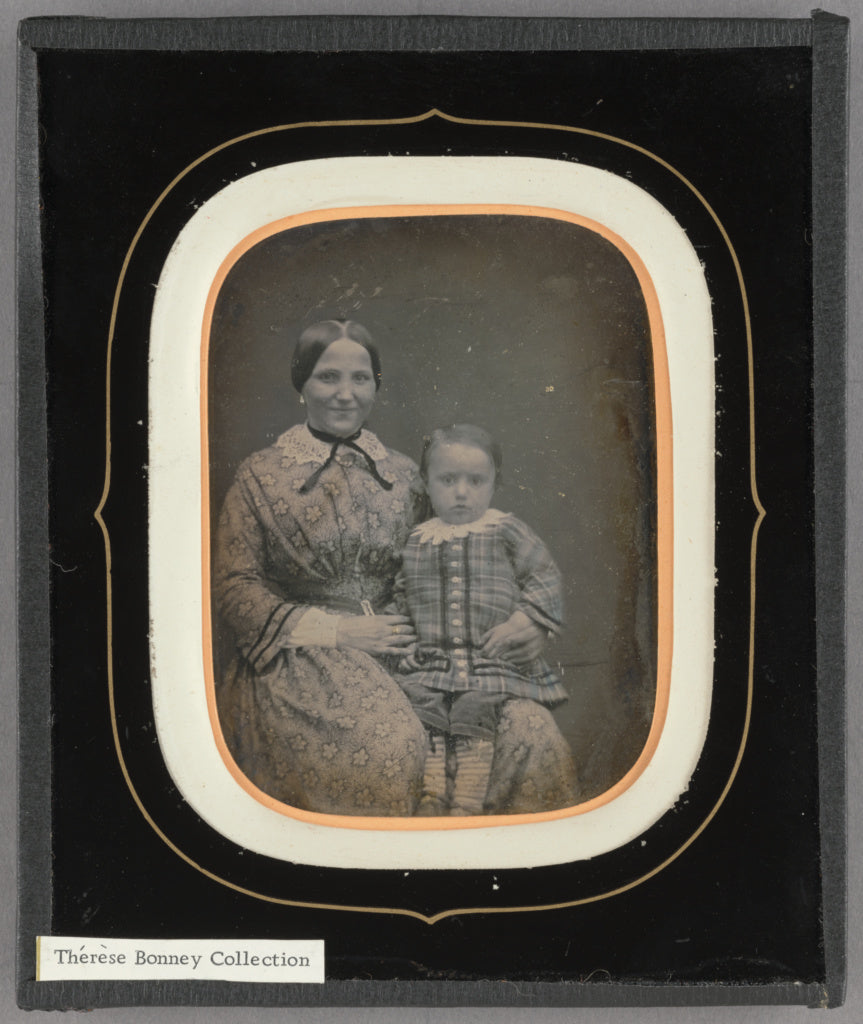 Unknown maker, French:[Portrait of a Mother and Child], Poster Print Wall Art