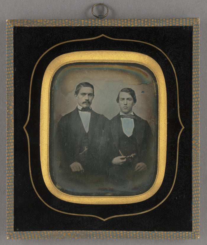 Unknown maker, French:[Portrait of Two Seated Men],16x12