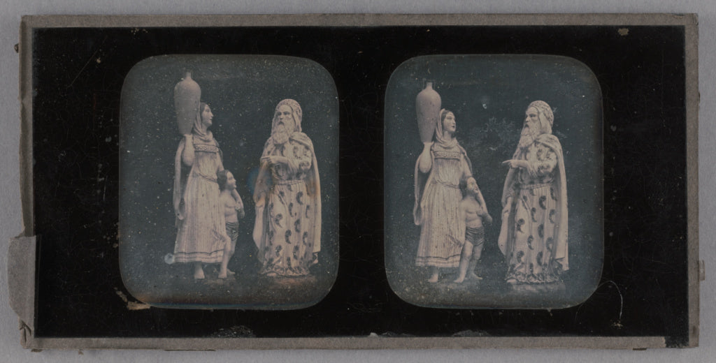Unknown maker, French:[Still life of three figurines], Poster Print Wall Art