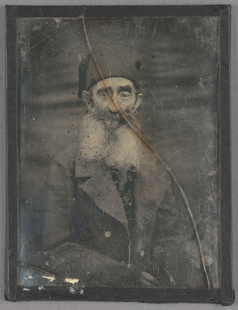 Unknown maker, French:[Elderly French peasant man with white, Poster Print Wall Art