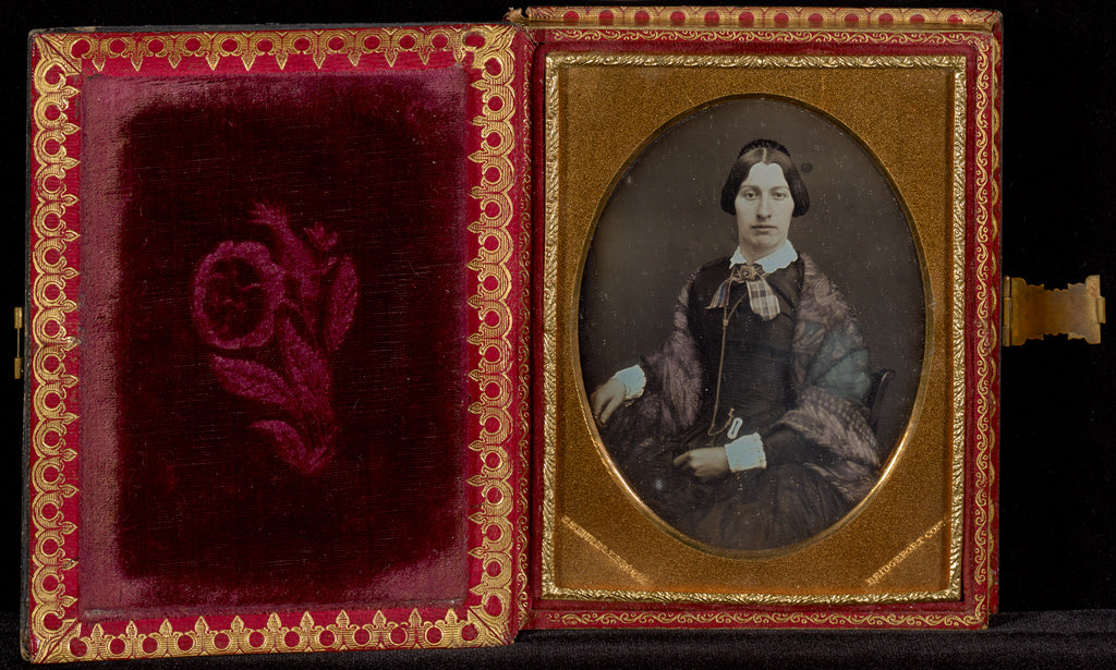C.S. Middlebrook:[Portraits of a Seated Woman and a Seated M, Poster Print Wall Art