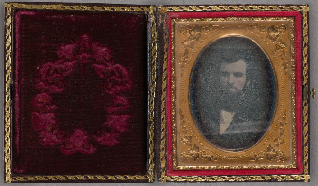 Unknown maker, British:[Portrait of a bearded man], Poster Print Wall Art