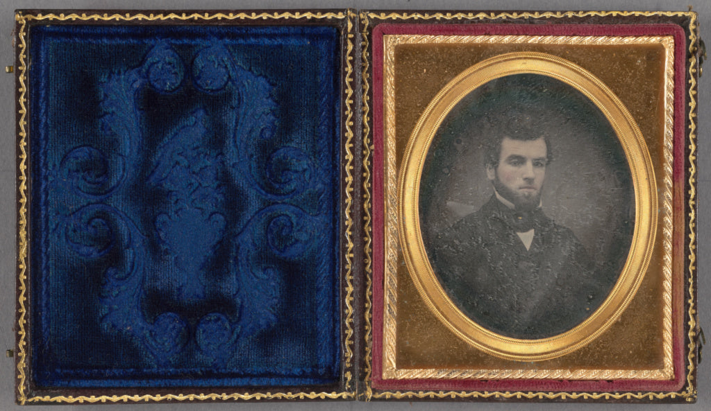 Unknown maker, American:[Portrait of a bearded man], Poster Print Wall Art