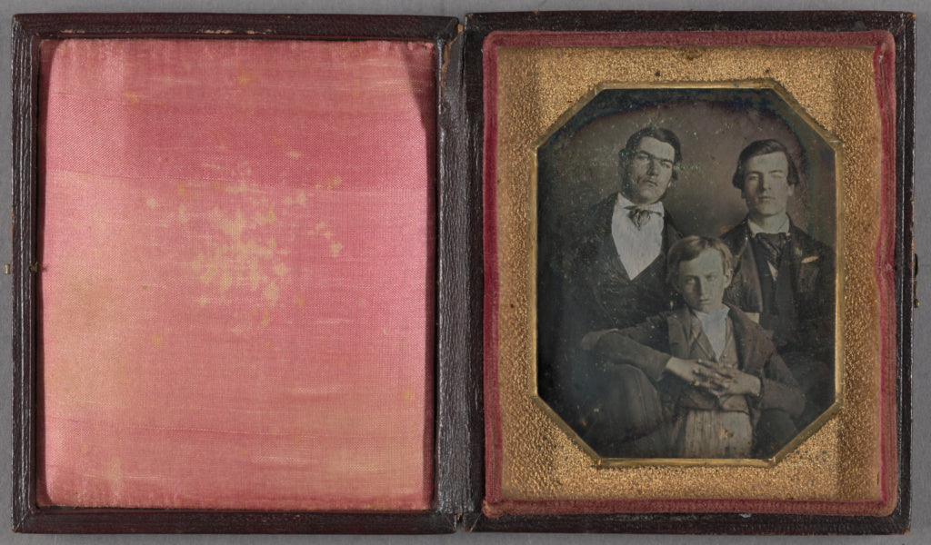 Unknown maker, American:[Two young men and a boy], Poster Print Wall Art