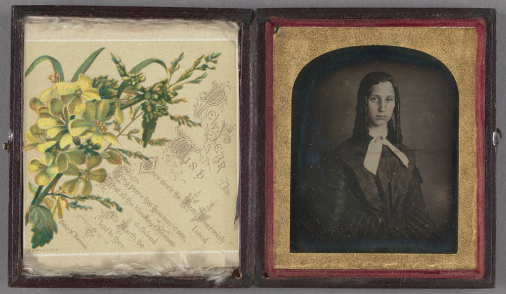 Unknown maker, American:[Portrait of a Doleful-looking Woman, Poster Print Wall Art