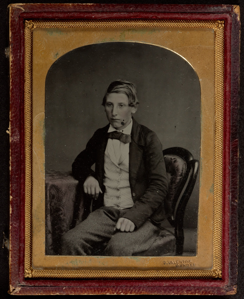 James Valentine:[Portrait of a Seated Young Boy], Poster Print Wall Art