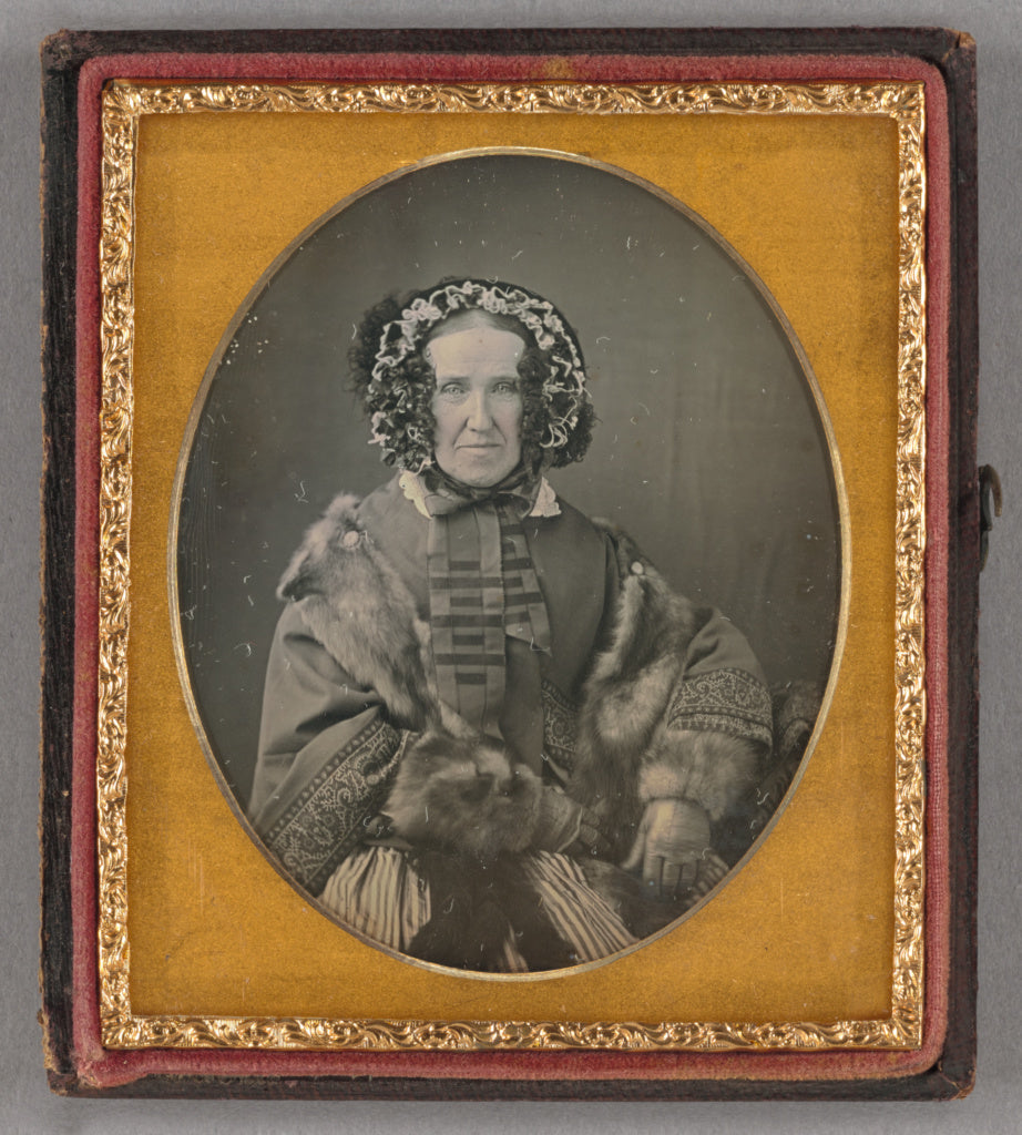 Unknown maker, American:[Portrait of an elderly woman wearin,16x12"(A3)Poster
