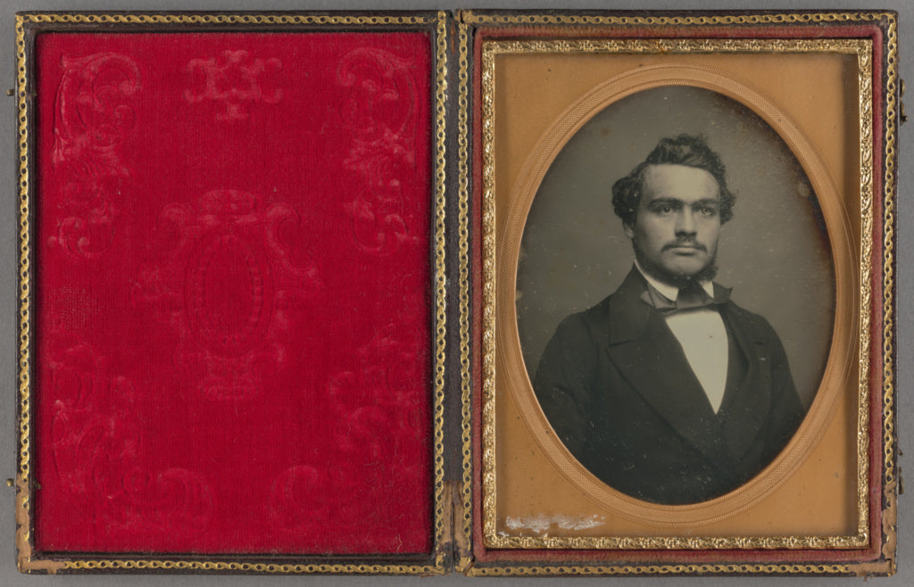 Unknown maker, American:[Portrait of a distinguished-looking, Poster Print Wall Art