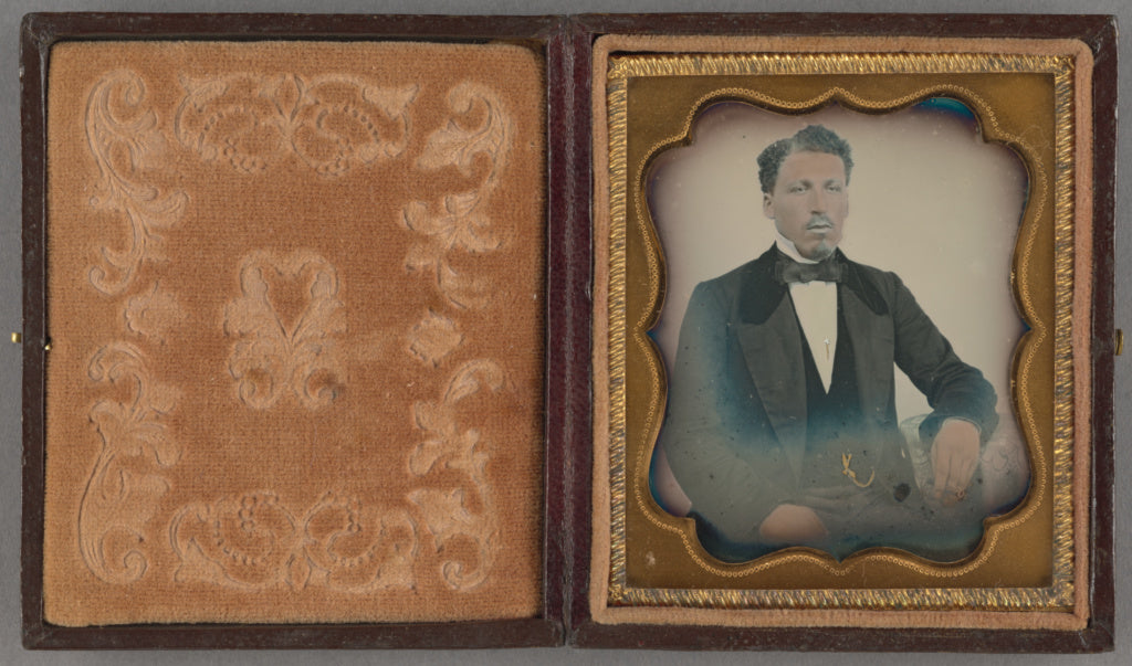 Unknown maker, American:[Portrait of a Mullato Man], Poster Print Wall Art