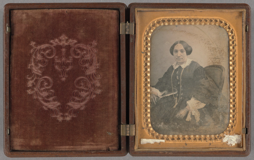 Unknown maker, American:[Portrait of an Seated Woman Wearing, Poster Print Wall Art