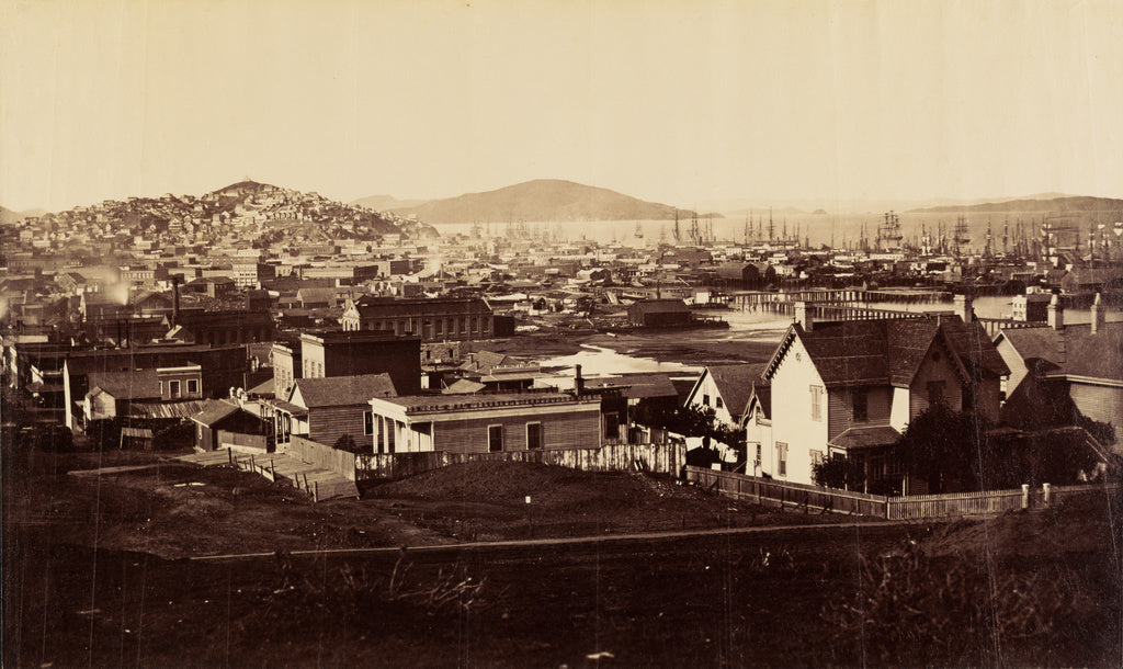 Carleton Watkins:[City Front from Rincon Hill in 1860],16x12"(A3)Poster