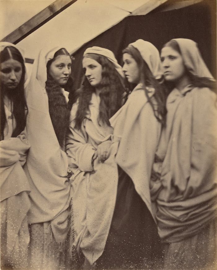 Julia Margaret Cameron:The Five Foolish Virgins,16x12