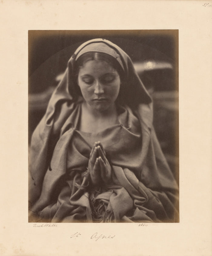 Julia Margaret Cameron:St. Agnes,16x12
