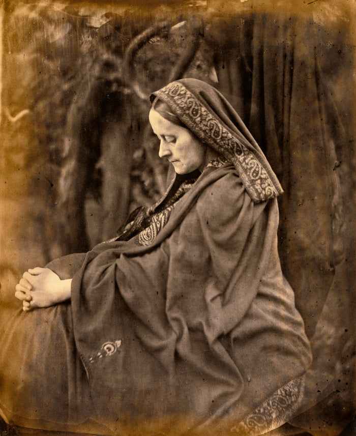 Julia Margaret Cameron:Lady Elcho as a Cumean Sybil,16x12