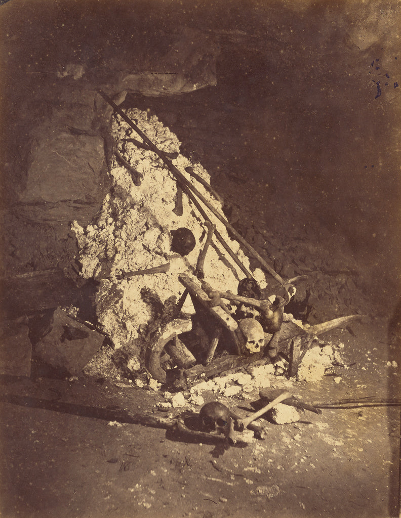 Nadar [Gaspard Félix Tournachon]:[The Catacombs of Paris. T, Poster Print Wall Art
