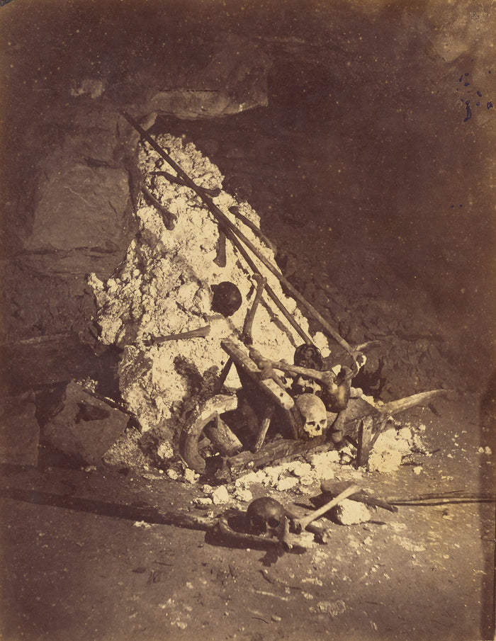 Nadar [Gaspard Félix Tournachon]:[The Catacombs of Paris. T,16x12