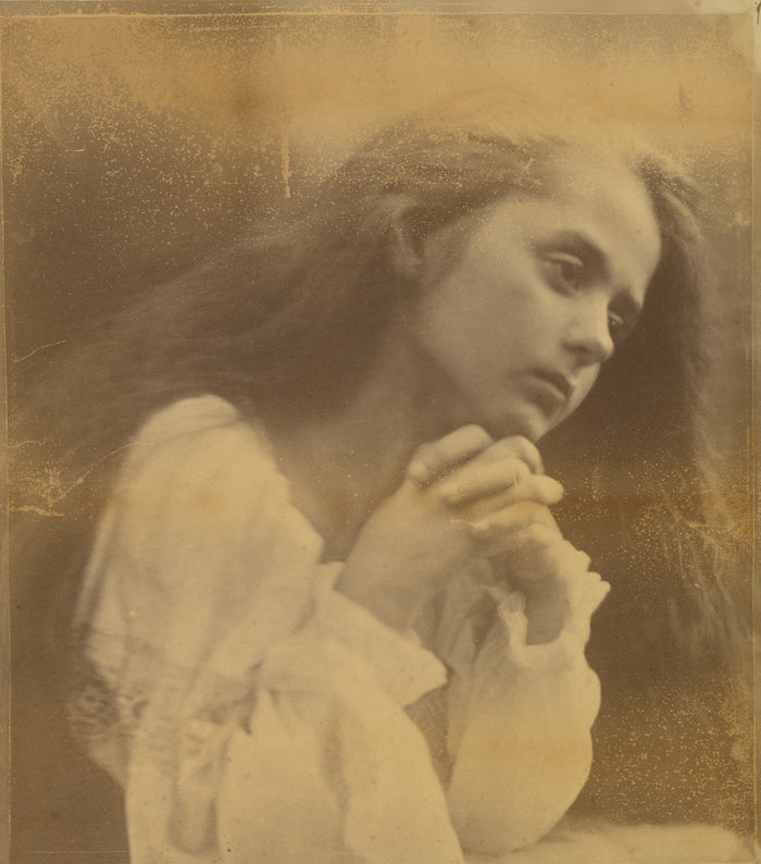 Julia Margaret Cameron:Young Girl Praying,16x12