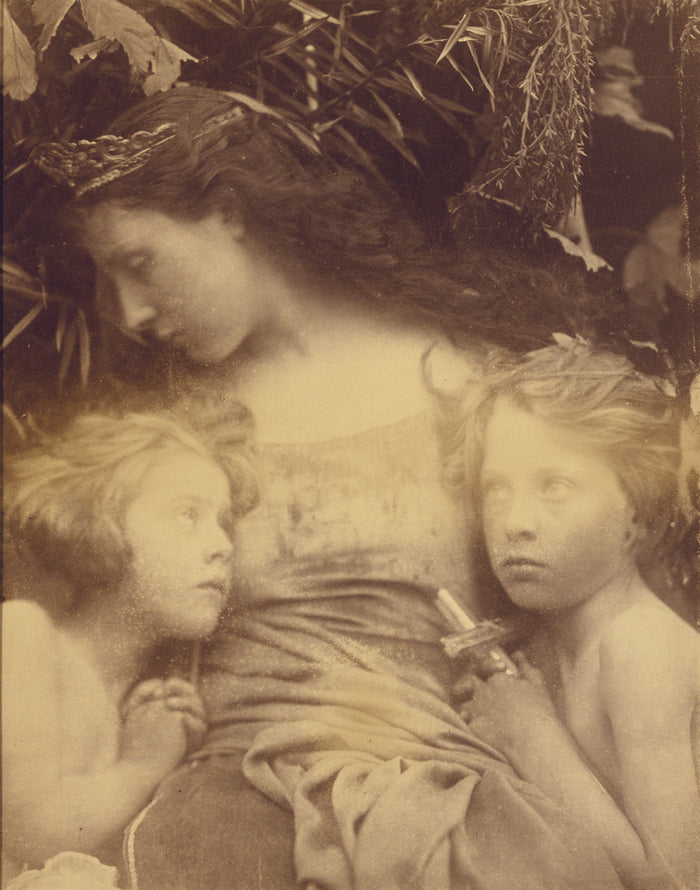Julia Margaret Cameron:Une Sainte Famille (A Holy Family),16x12