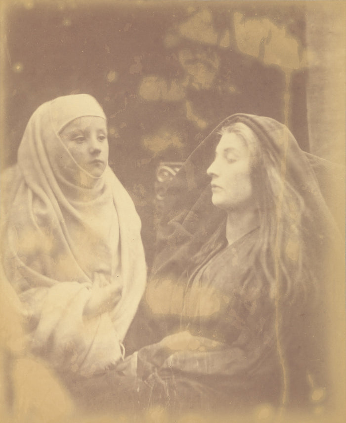 Julia Margaret Cameron:The Little Novice and the Queen Guine,16x12
