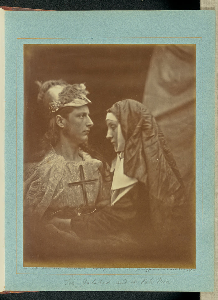 Julia Margaret Cameron:Sir Galahad and the Pale Nun,16x12