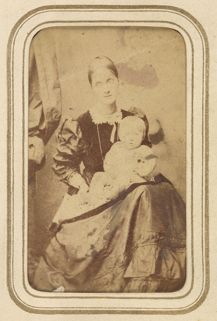 Unknown:[Mrs. Herbert Duckworth and child], Poster Print Wall Art