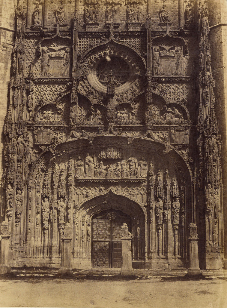Charles Clifford:[Facade of San Pablo, Valladolid], Poster Print Wall Art