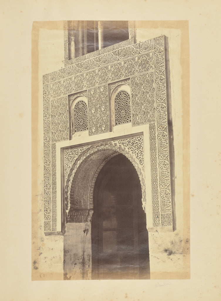 Charles Clifford:La Alhambra. Puerta del cuarto de las Sulta, Poster Print Wall Art