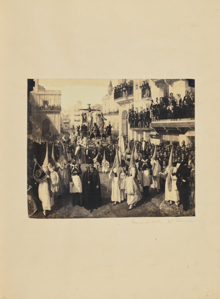 Charles Clifford:Procession at Seville, Not Carnival, Poster Print Wall Art
