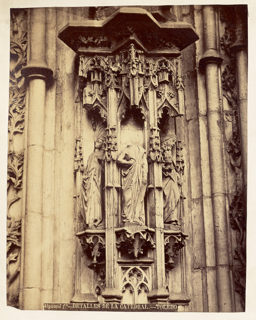 Casiano Alguacil:Detalles de la Catedral, Toledo,16x12"(A3)Poster