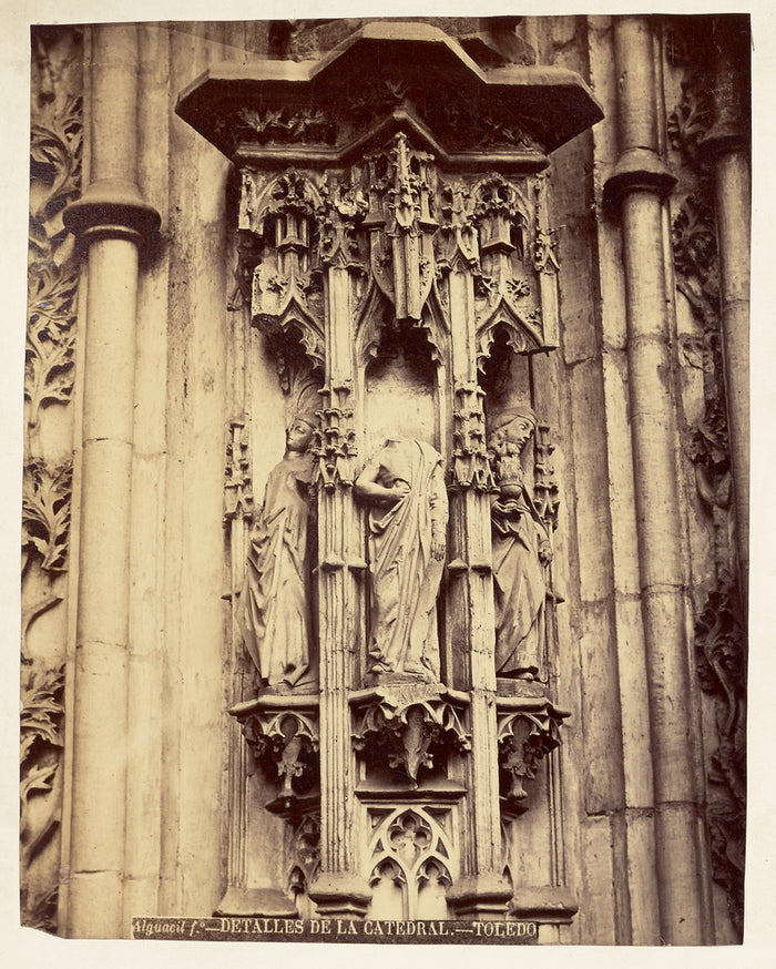 Casiano Alguacil:Detalles de la Catedral, Toledo,16x12