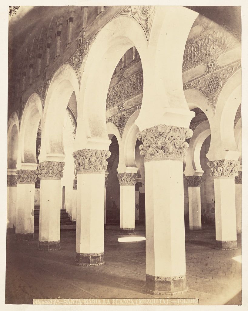 Casiano Alguacil:Santa Maria la Blanca Mezquita, Toledo, Poster Print Wall Art