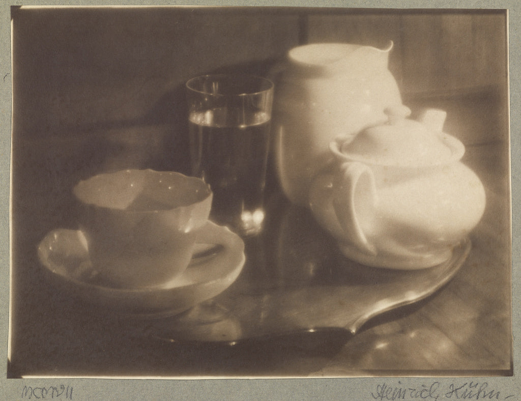 Heinrich Kühn:[Tea Still-life, Version III], Poster Print Wall Art