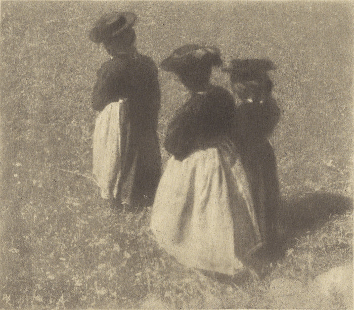 Heinrich Kühn:[Women from Pustertal (Pustertalerinnen)],16x12