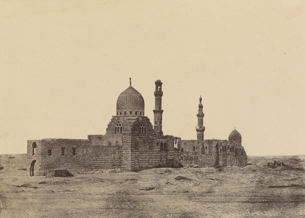 Maxime Du Camp:Le Kaire. Mosquée et tombeau des Ayoubites., Poster Print Wall Art