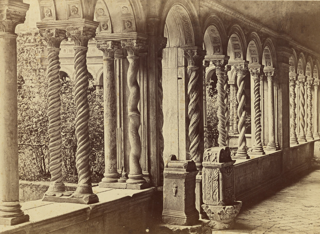 Tommaso Cuccioni:[Cloister, San Paolo - Rome], Poster Print Wall Art
