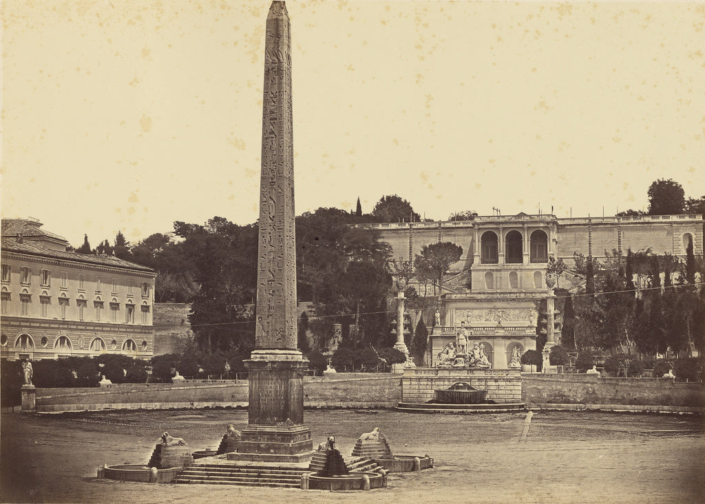 Tommaso Cuccioni:[Piazza del Popolo - Rome], Poster Print Wall Art