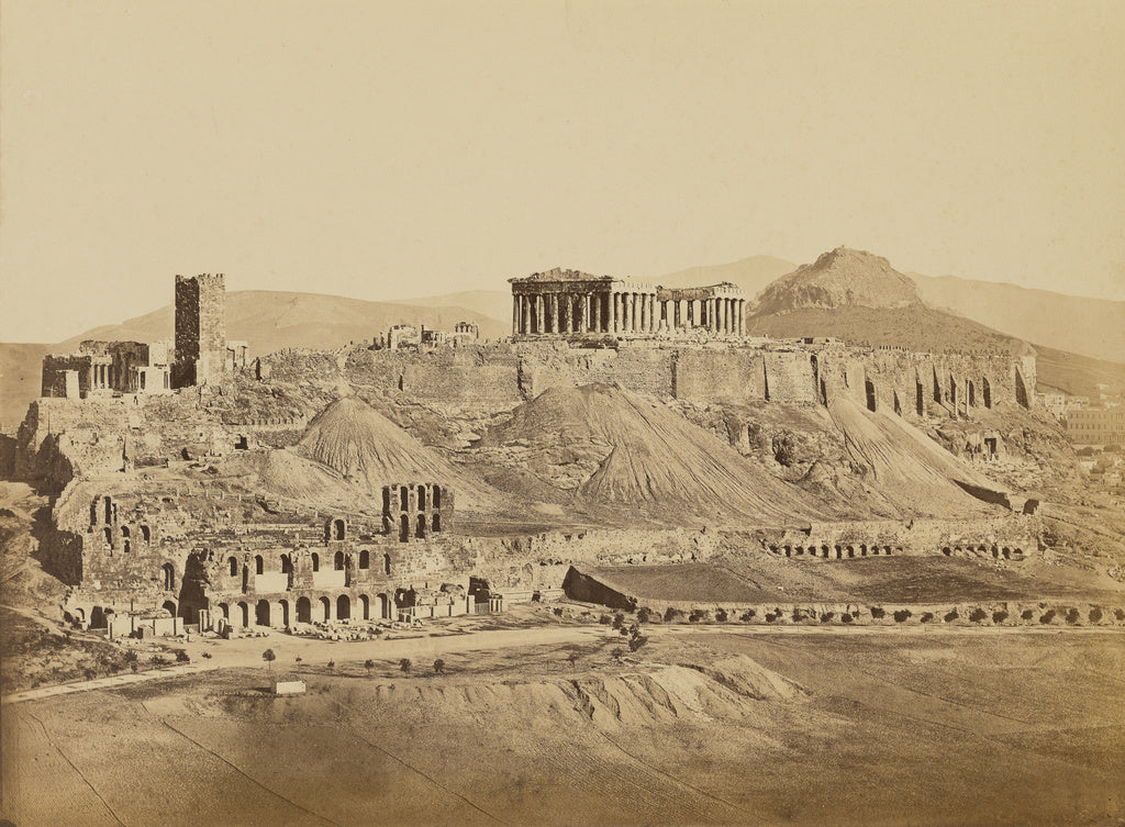 Dimitrios Constantin:The Acropolis from the Southwest, Athen, Poster Print Wall Art