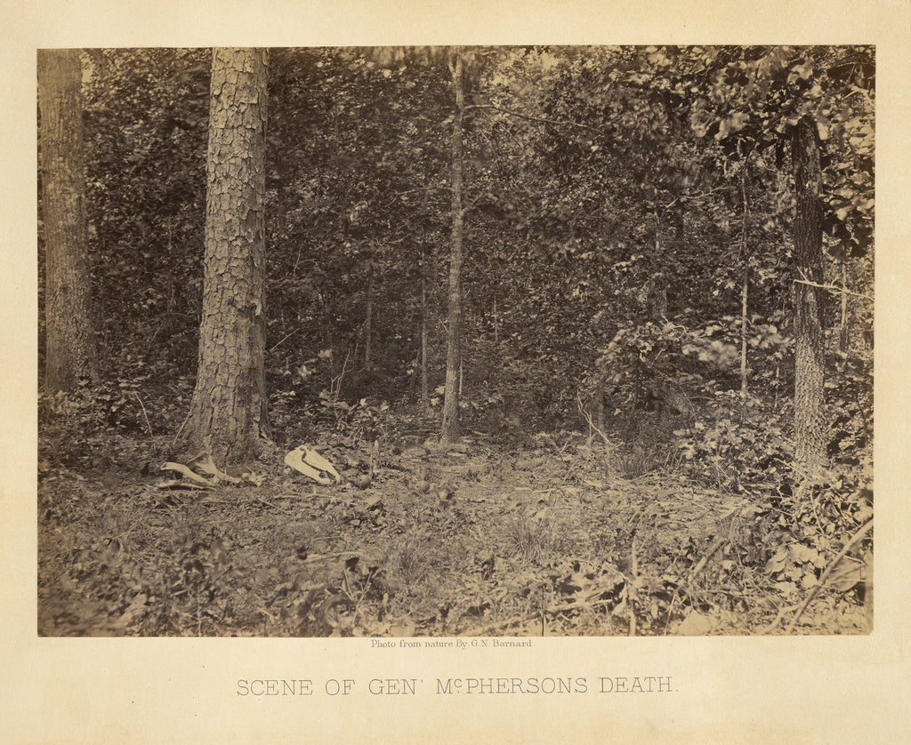 George N. Barnard:Scene of General McPherson's Death, Poster Print Wall Art