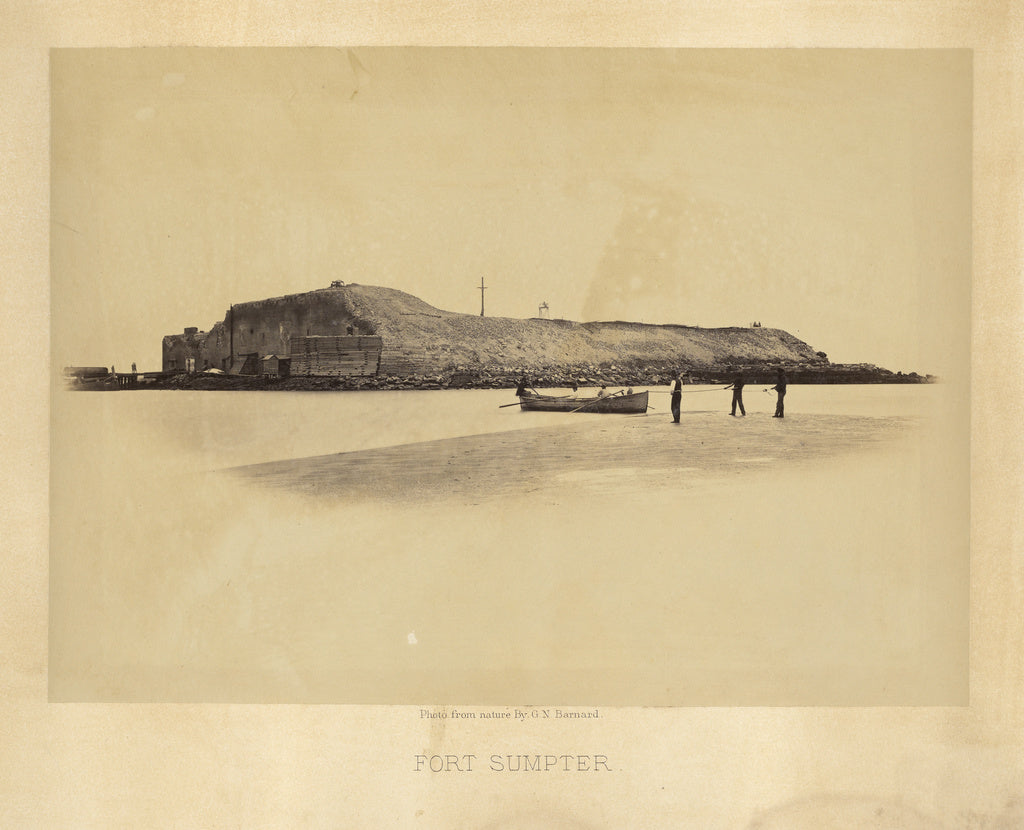 George N. Barnard:Fort Sumpter, Poster Print Wall Art