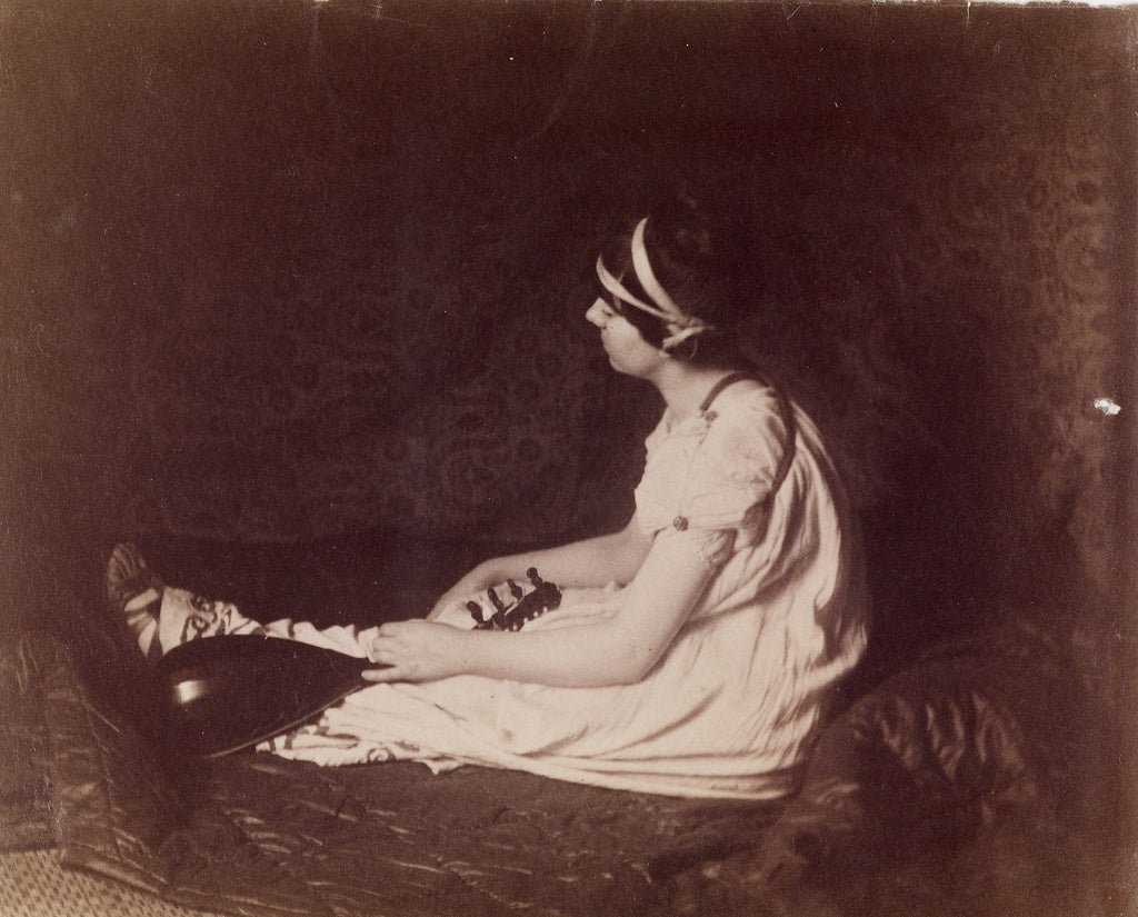 Thomas Eakins:[Seated Woman with Lute], Poster Print Wall Art