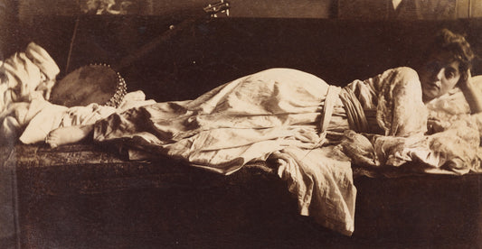 Thomas Eakins:[Blanche Gilroy in Classical Costume, Reclinin,16x12"(A3)Poster
