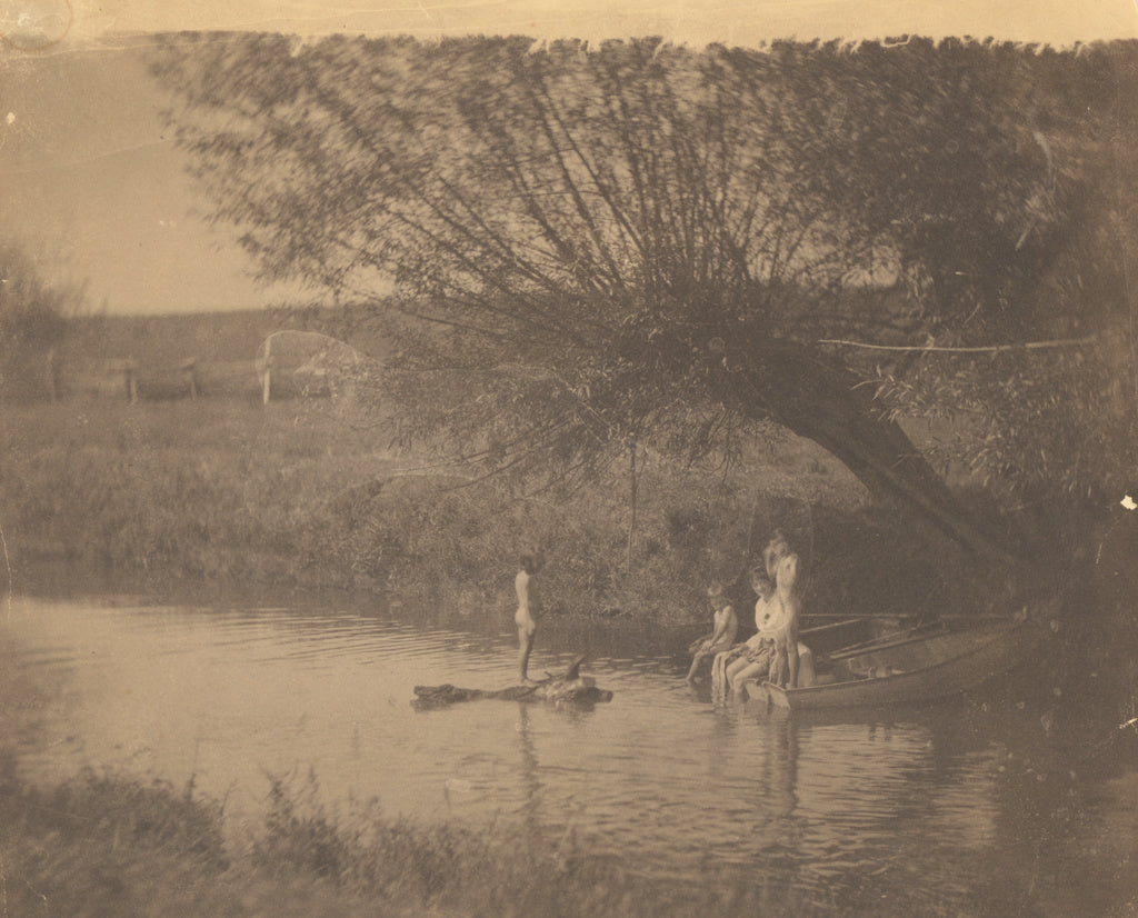 Thomas Eakins:[Susan Macdowell and Crowell Children at Avond, Poster Print Wall Art