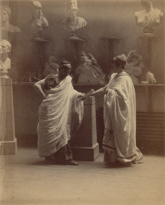 Thomas Eakins:[Two Male Students in Classical Costume at the,16x12"(A3)Poster